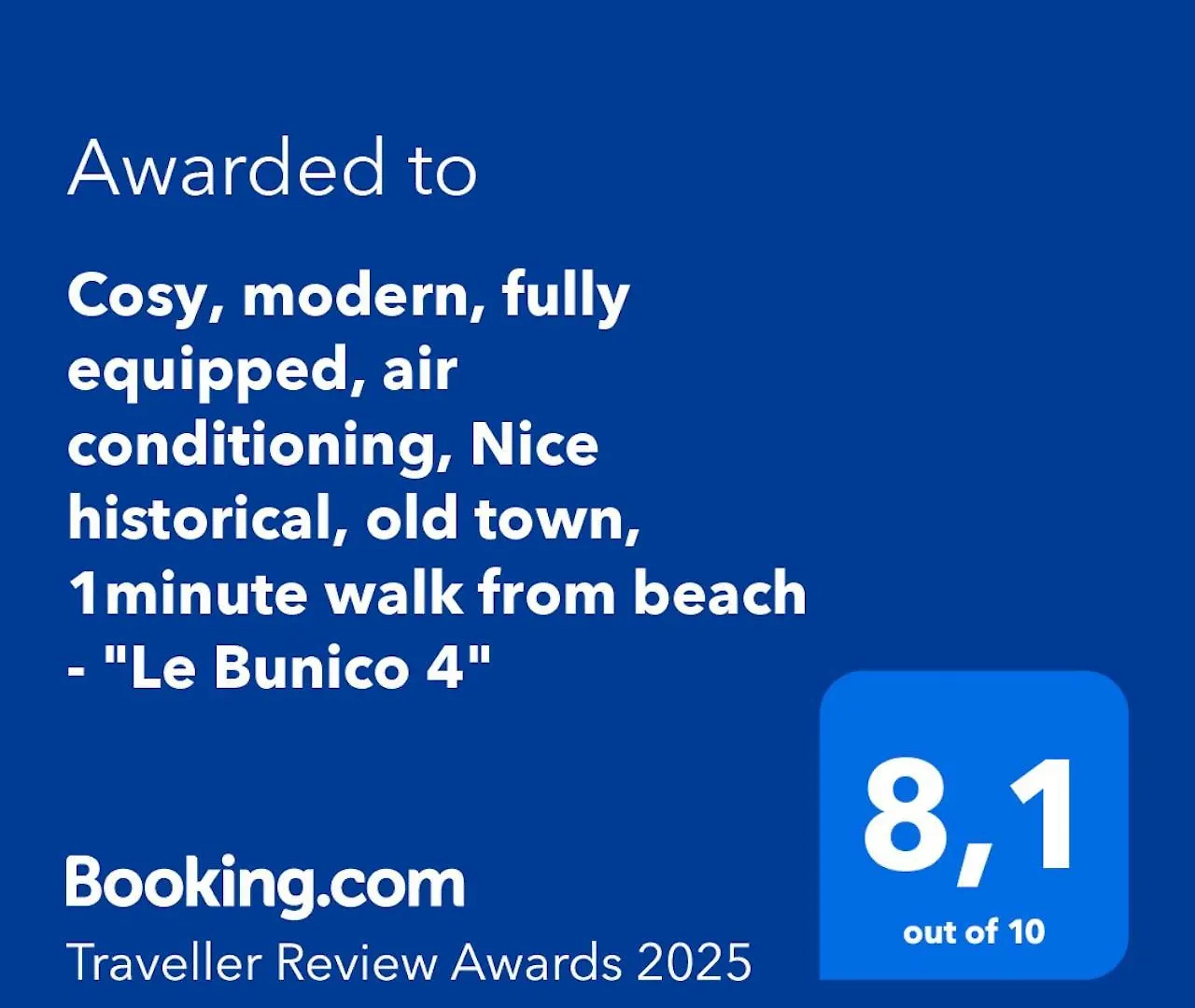 Cosy, Modern, Fully Equipped, Air Conditioning, Nice Historical, Old Town, 1Minute Walk From Beach - 